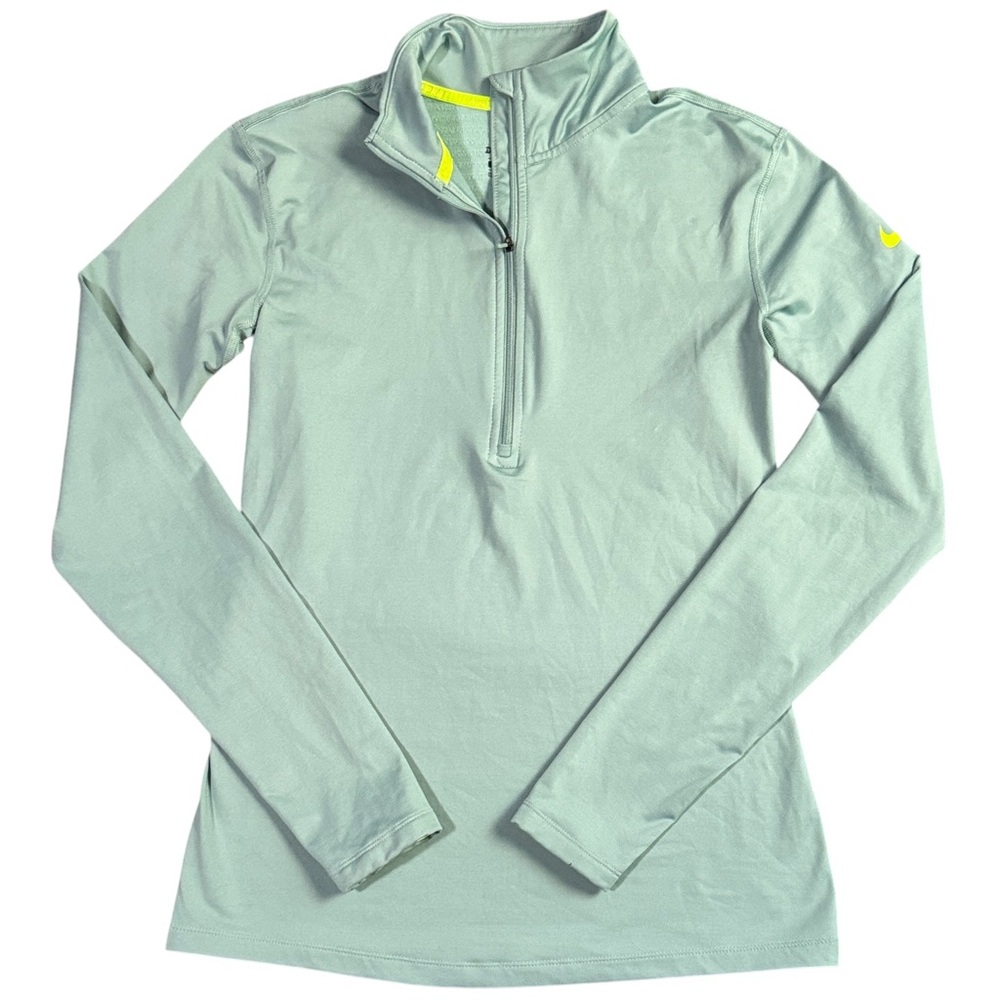 Nike Pro Fleece Half Zip Pullover Mint Green Women’s Large